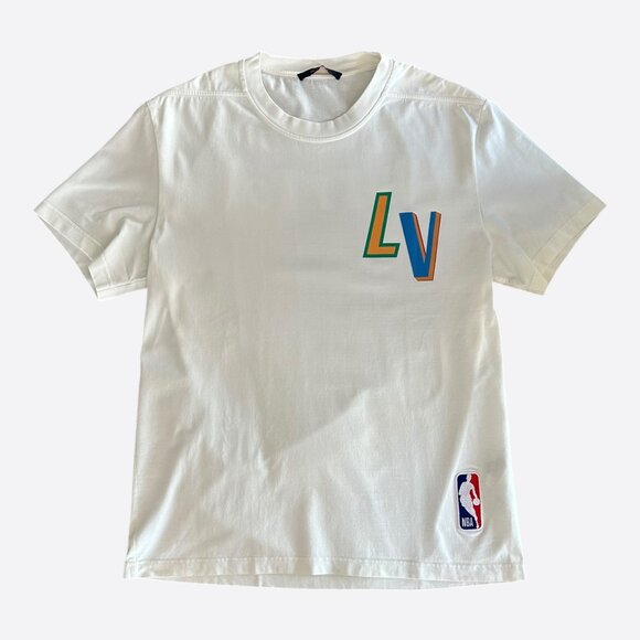 Louis Vuitton NBA White Logo T-Shirt - Picture 1 of 8